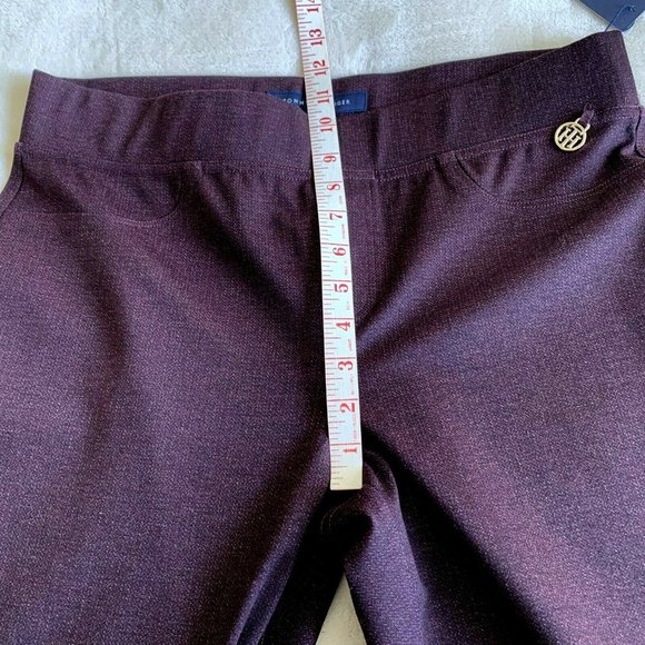 Tommy Hilfiger brown viscose blend pull on pants L - Picture 5 of 10